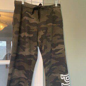 Victoria Secret Boyfriend Sweatpants Women Small Camo